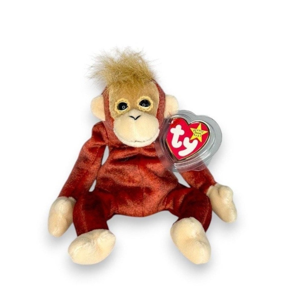 Schweetheart the Orangutan | Primate Pal | Mint Heart Tag TY Beanie Baby